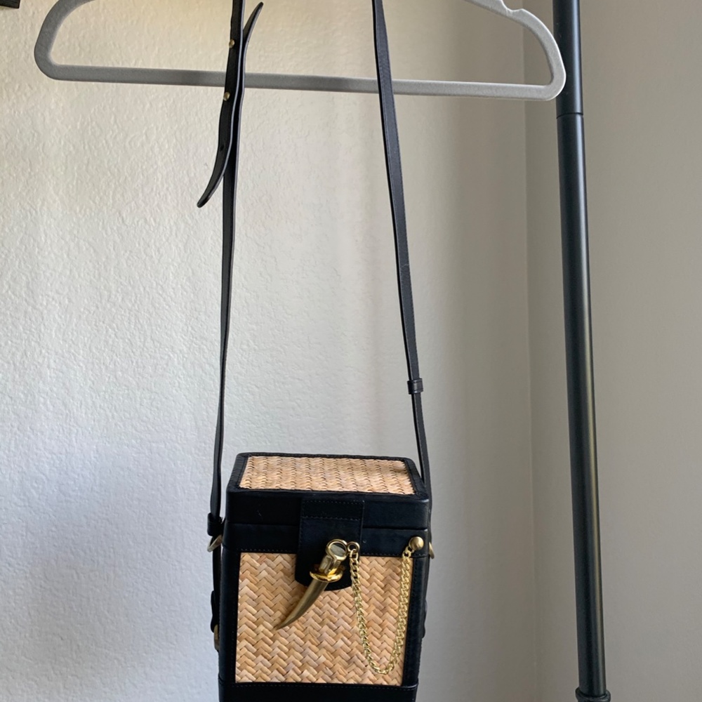 Sancia L'echelle Rattan Box Bag - Sold out - Picture 5 of 7